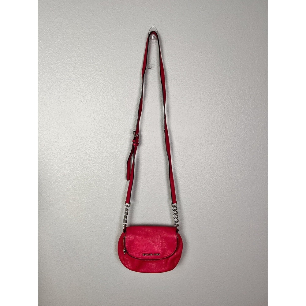 Michael Kors Crossbody‎ Hot Pink Purse Fuchsia Leather